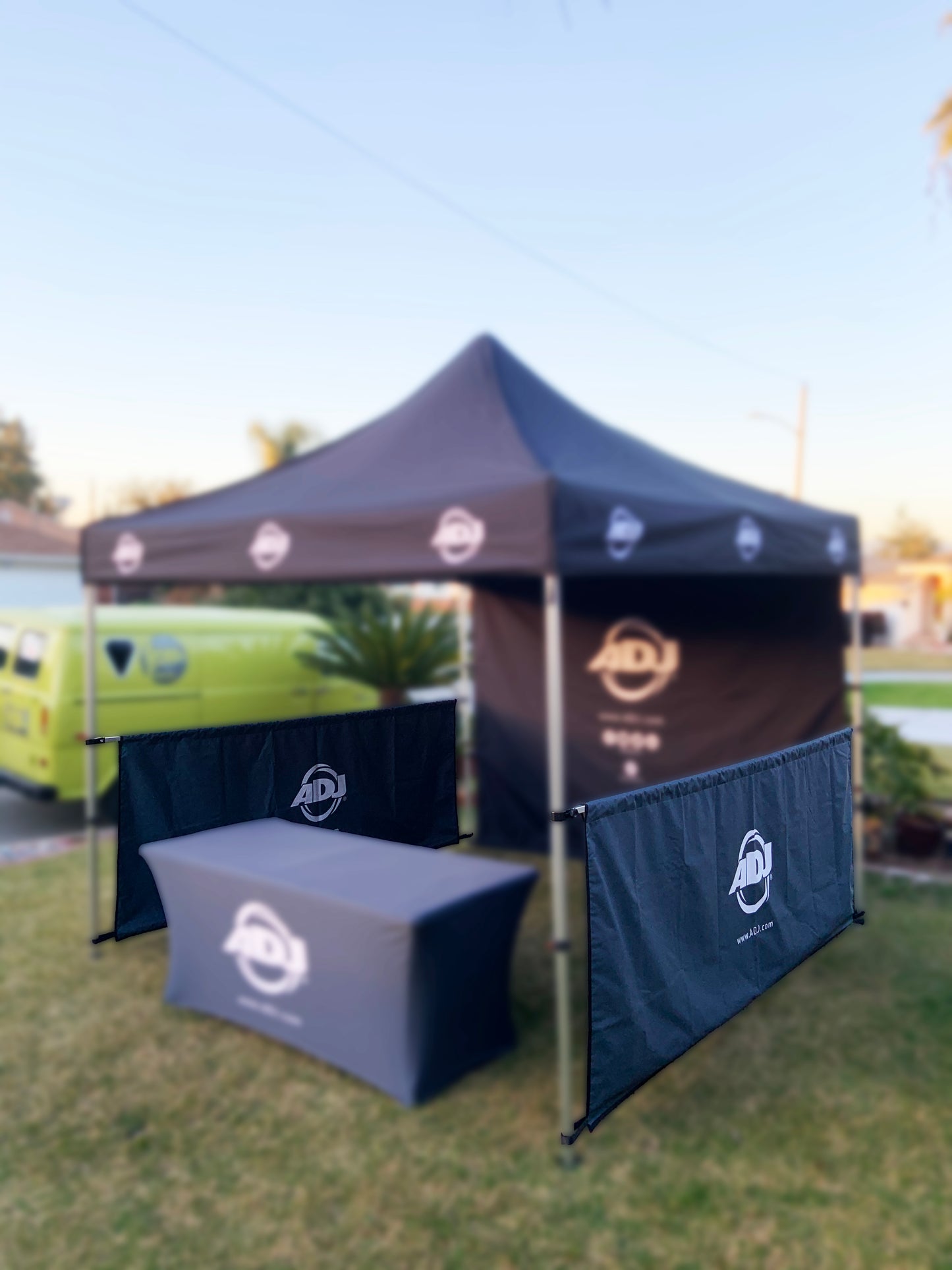 10X10 Canopy Half wall